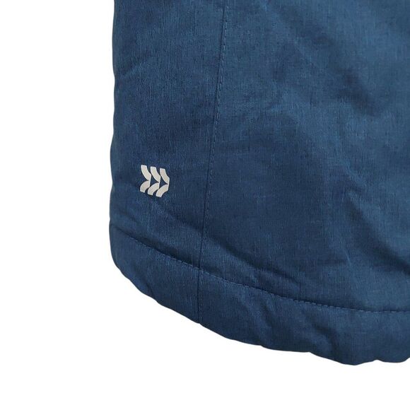 All In Motion Soft Shell Hooded Jacket Youth XL 16 Blue Zip Up Insulated Winter - Picture 7 of 13